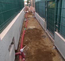 Canalización eléctrica en obra